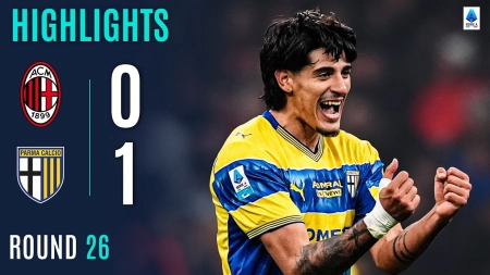 خلاصه بازی میلان 0-1 پارما