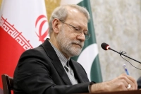 تابوت علی لاریجانی و فرزندش در معراج شهدای تهران + عکس