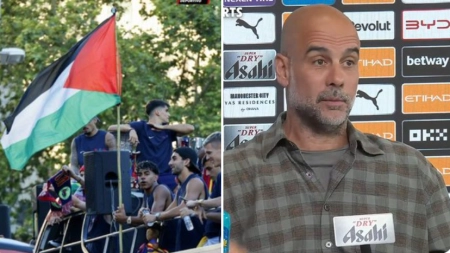 حمایت گواردیولا از یامال و پرچم فلسطین