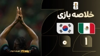 خلاصه بازی مکزیک 1-0 کره جنوبی
