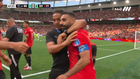 گل دوم مصر به نیوزیلند توسط محمد صلاح