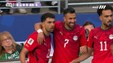 گل اول مصر به ایران توسط محمود صابر