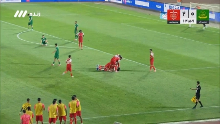 گل دوم پرسپولیس به شمس آذر توسط محمد عمری