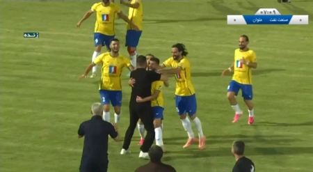 گل اول صنعت نفت آبادان به ملوان توسط متین کریم زاده