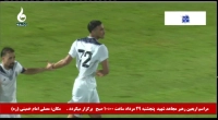 گل اول ملوان به ذوب آهن توسط رضا مرزبان