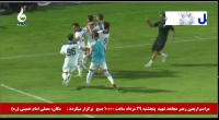 گل دوم ملوان به ذوب آهن با دبل رضا مرزبان
