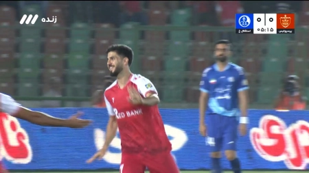 گل اول پرسپولیس به استقلال خوزستان توسط خدابنده لو