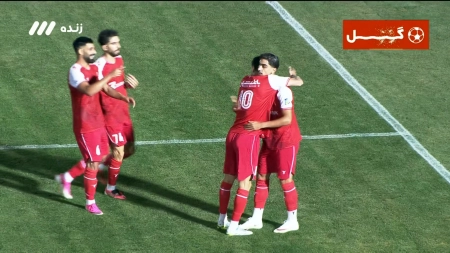 گل چهارم پرسپولیس به استقلال خوزستان توسط شهرآبادی