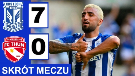 خلاصه بازی لخ پوزنان 7-0 ثون | گل و دو پاس گل صیادمنش
