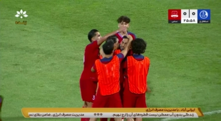 گل اول نساجی به استقلال خوزستان توسط محمد ابوالفضل کوهی