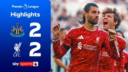 خلاصه بازی نیوکاسل 2-2 لیورپول