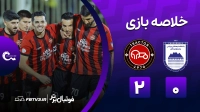 خلاصه بازی چادرملو 0-2 تراکتور