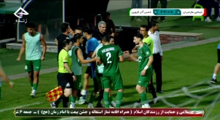 گل اول شمس آذر به نساجی توسط محمدرضا محمدی