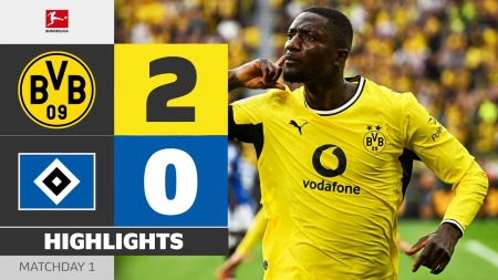 خلاصه بازی دورتموند 2-0 هامبورگ