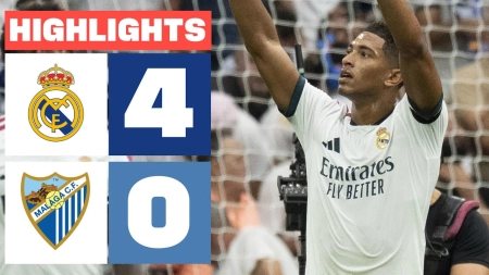 خلاصه بازی رئال مادرید 4-0 مالاگا