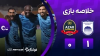 خلاصه بازی چادرملو 1-0 شمس آذر