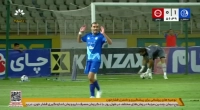 گل اول استقلال خوزستان به تراکتور توسط عارف رستمی