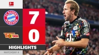 خلاصه بازی بایرن مونیخ 7-0 یونیون برلین