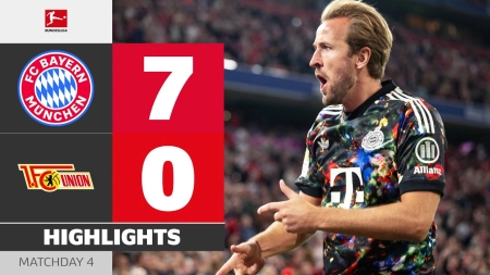 خلاصه بازی بایرن مونیخ 7-0 یونیون برلین