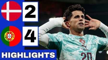 خلاصه بازی دانمارک 2-4 پرتغال