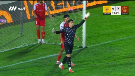 گل اول نفت آبادان به پرسپولیس توسط باصری