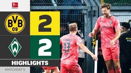 خلاصه بازی دورتموند 2-2 وردربرمن