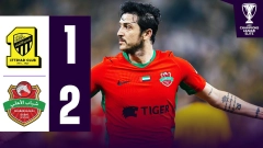 خلاصه بازی الاتحاد 1-2 شباب الاهلی (دبل سردار آزمون)