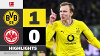 خلاصه بازی دورتموند 1-0 فرانکفورت