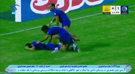 گل دوم استقلال خوزستان به شمس آذر توسط مهدی موسوی