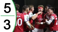 خلاصه بازی فلیت وود (5) 1-1 (3) آرسنال